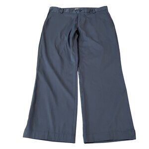 Nike Golf Hybrid Pants Men's Size 33x26 Gray Dri-Fit Hemmed Legs Flat Front